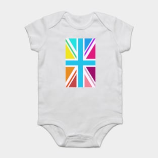 Multicolored Union Jack/Flag Baby Bodysuit